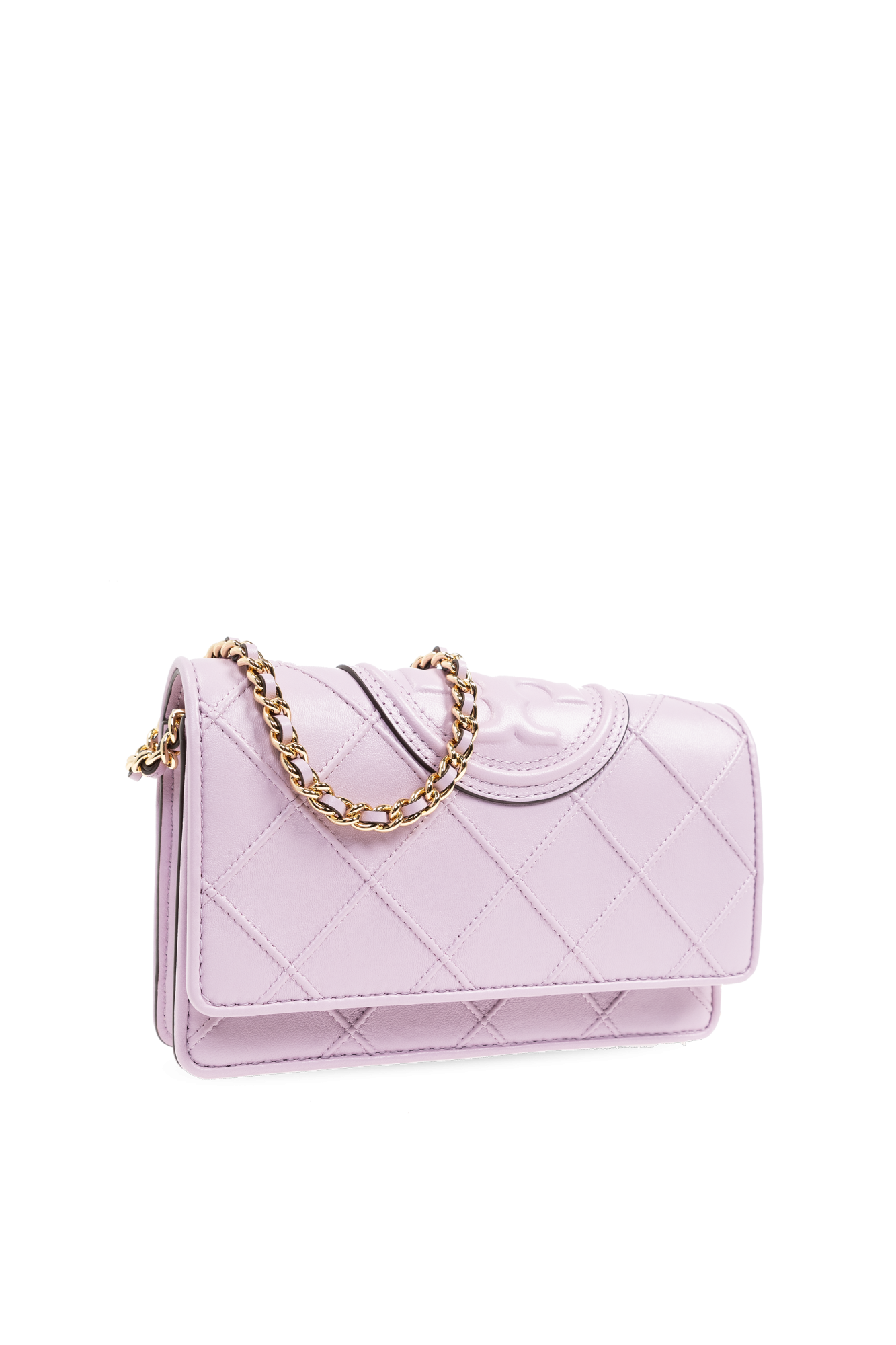 TORY BURCH｜LONG WALLETS (FLEMING SOFT CHAIN WALLET BAG Fleming Soft Metallic Chain Wallet: Women's Designer Mini